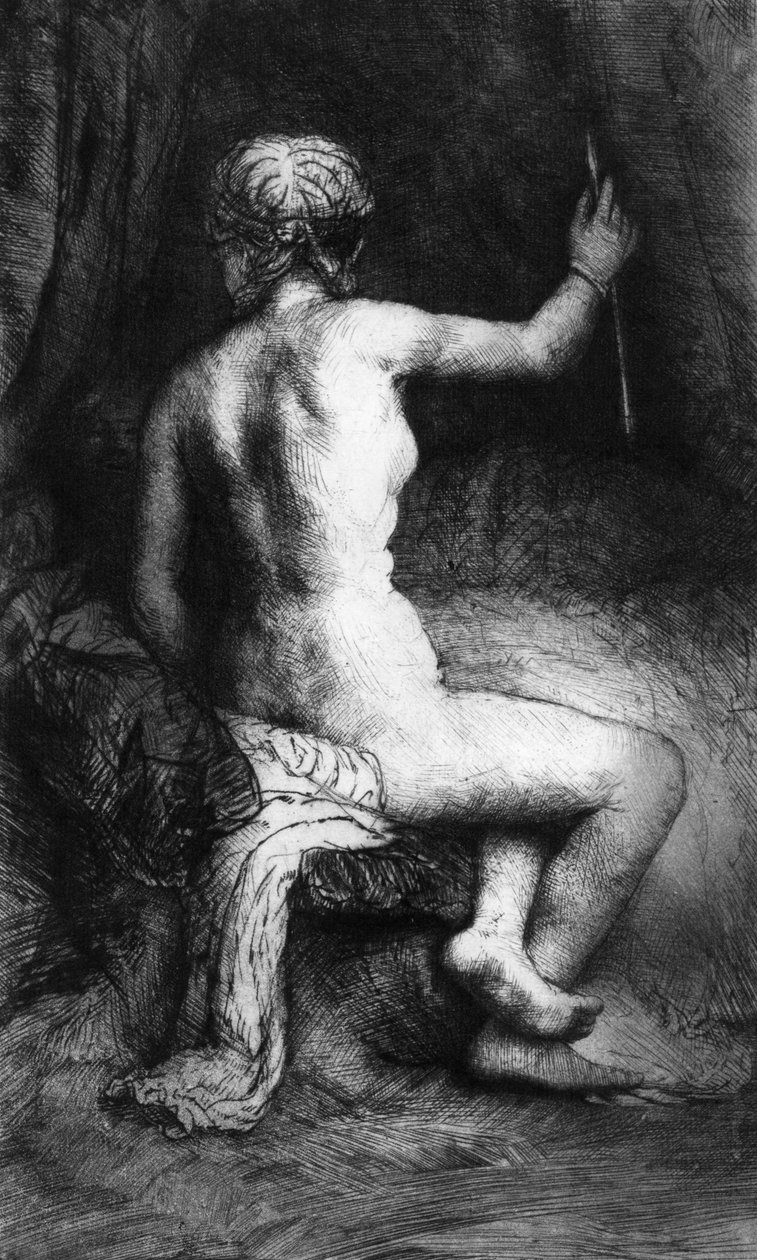 Kvinnen med pilen av Rembrandt van Rijn