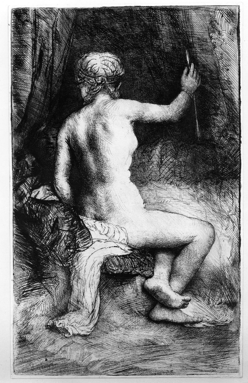 Kvinnen med pilen av Rembrandt van Rijn