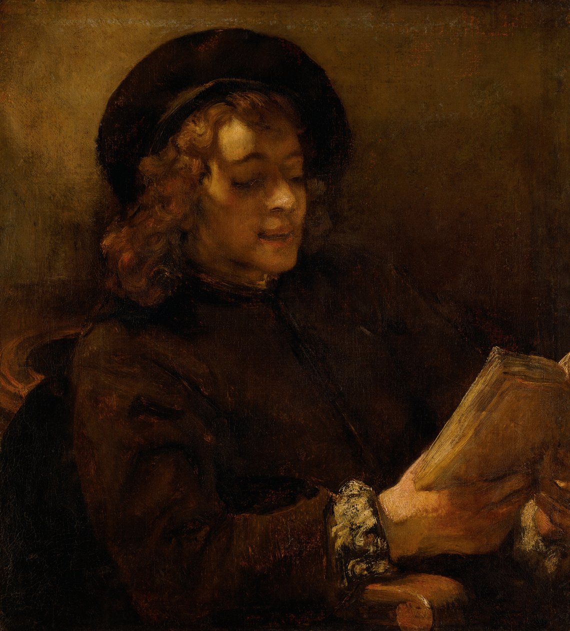 Titus leser av Rembrandt van Rijn