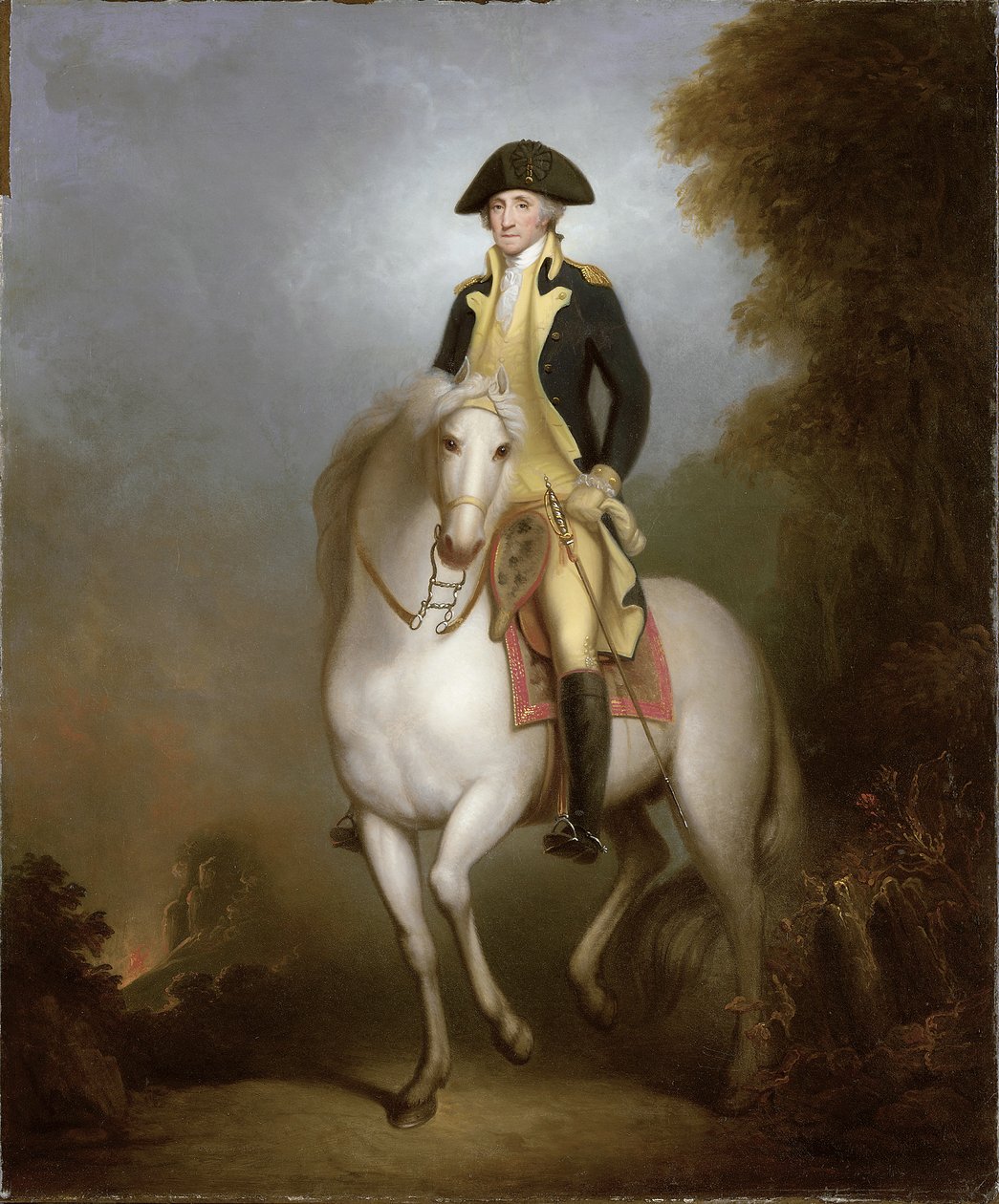 Ridesportrett av George Washington av Rembrandt Peale