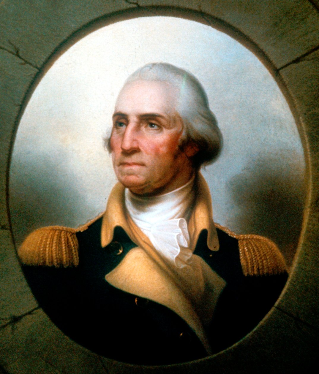 George Washington 1732-99, første president i USA 1789-97. av Rembrandt Peale