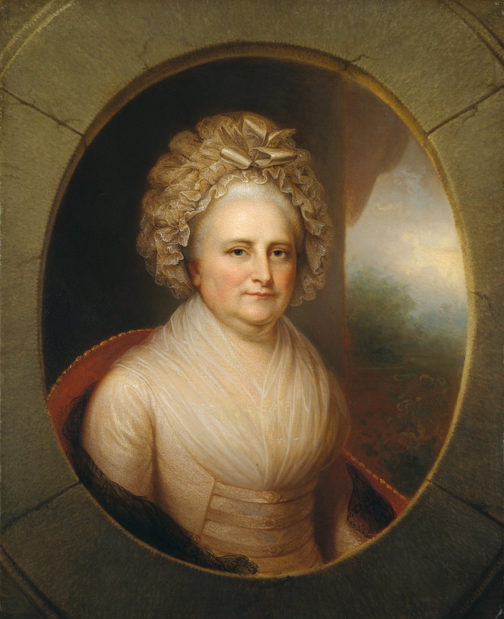 Martha Washington, ca. 1850 av Rembrandt Peale