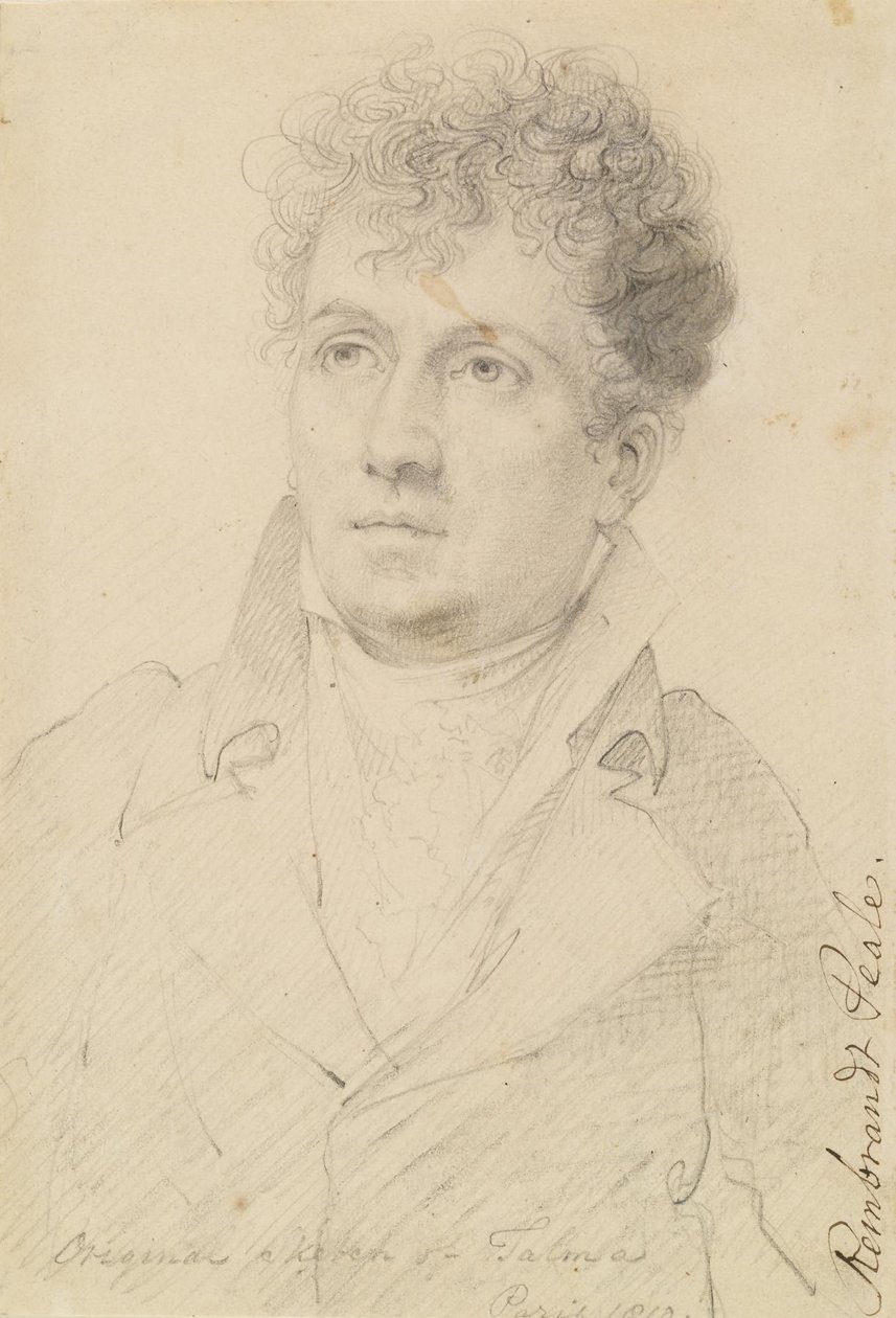 Portrett av François Joseph Talma av Rembrandt Peale