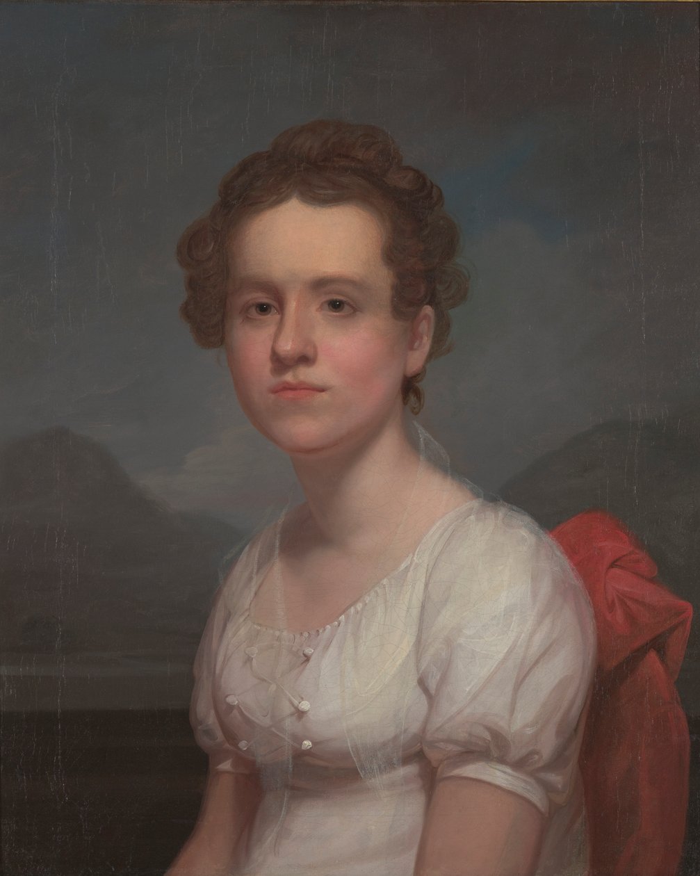 Portrett av Helen Miller, fru Charles G. McLean, ca. 1806 (olje på lerret) av Rembrandt Peale