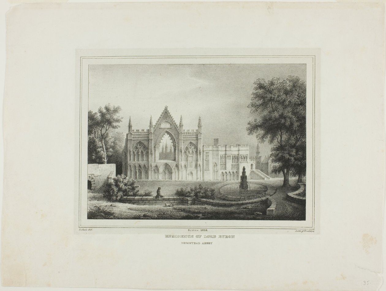 Residence til Lord Byron av Rembrandt Peale