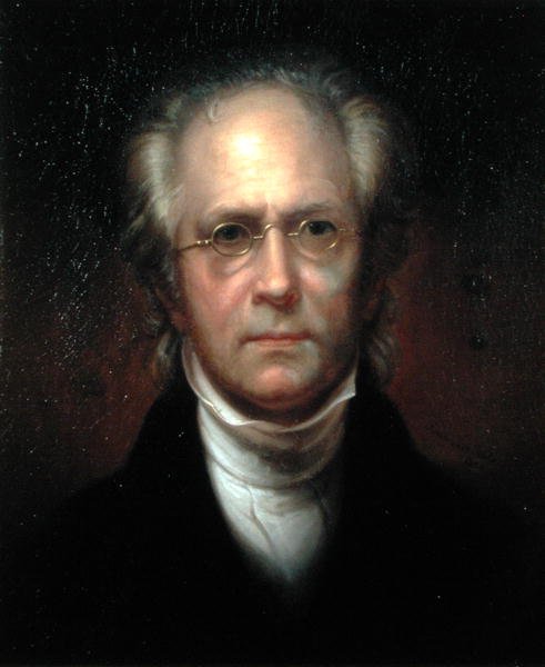 Selvportrett (olje på lerret) av Rembrandt Peale