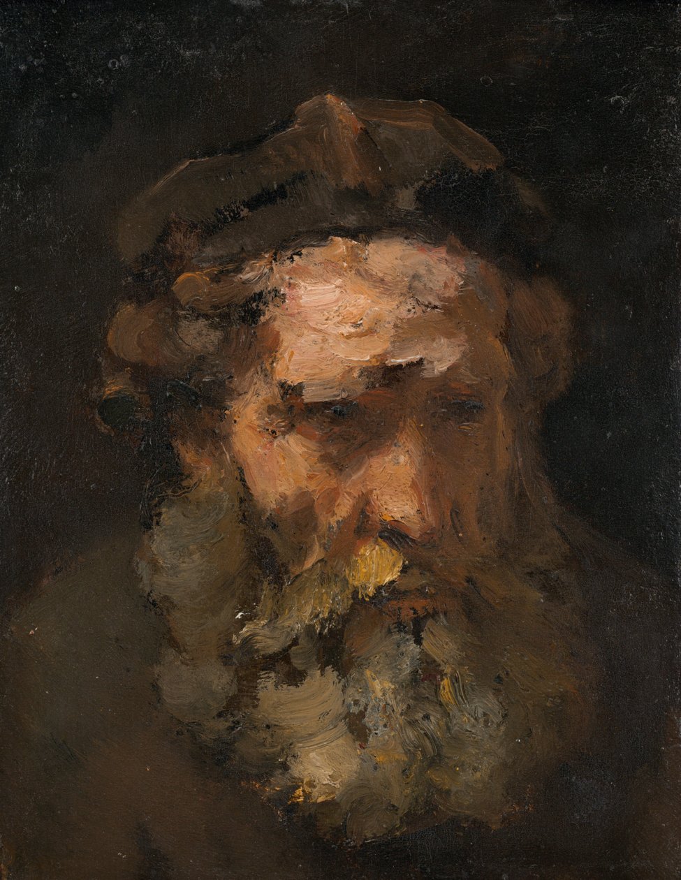 Leder av Saint Matthew av Rembrandt Workshop