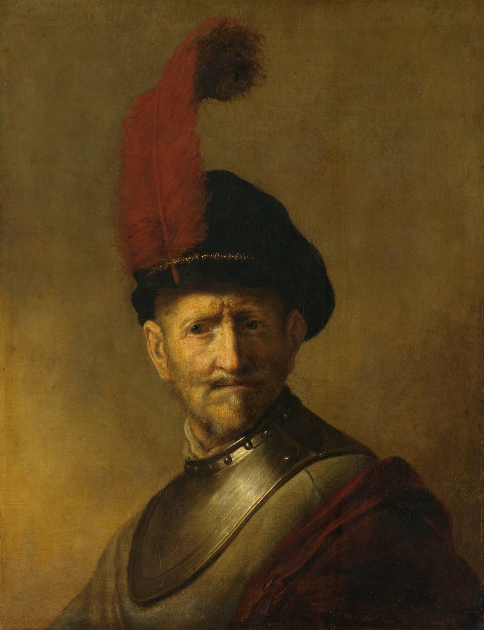 Portrett av en mann, kanskje Rembrandts far, Harmen Gerritsz van Rijn av Rembrandt van Rijn (copy after)