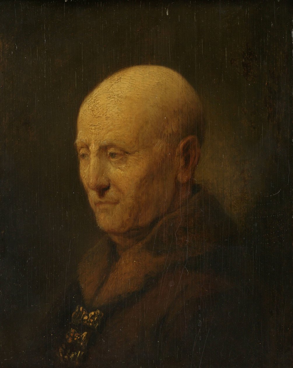 Portrett av en mann, kanskje Rembrandts far, Harmen Gerritsz van Rijn av Rembrandt van Rijn (copy after)