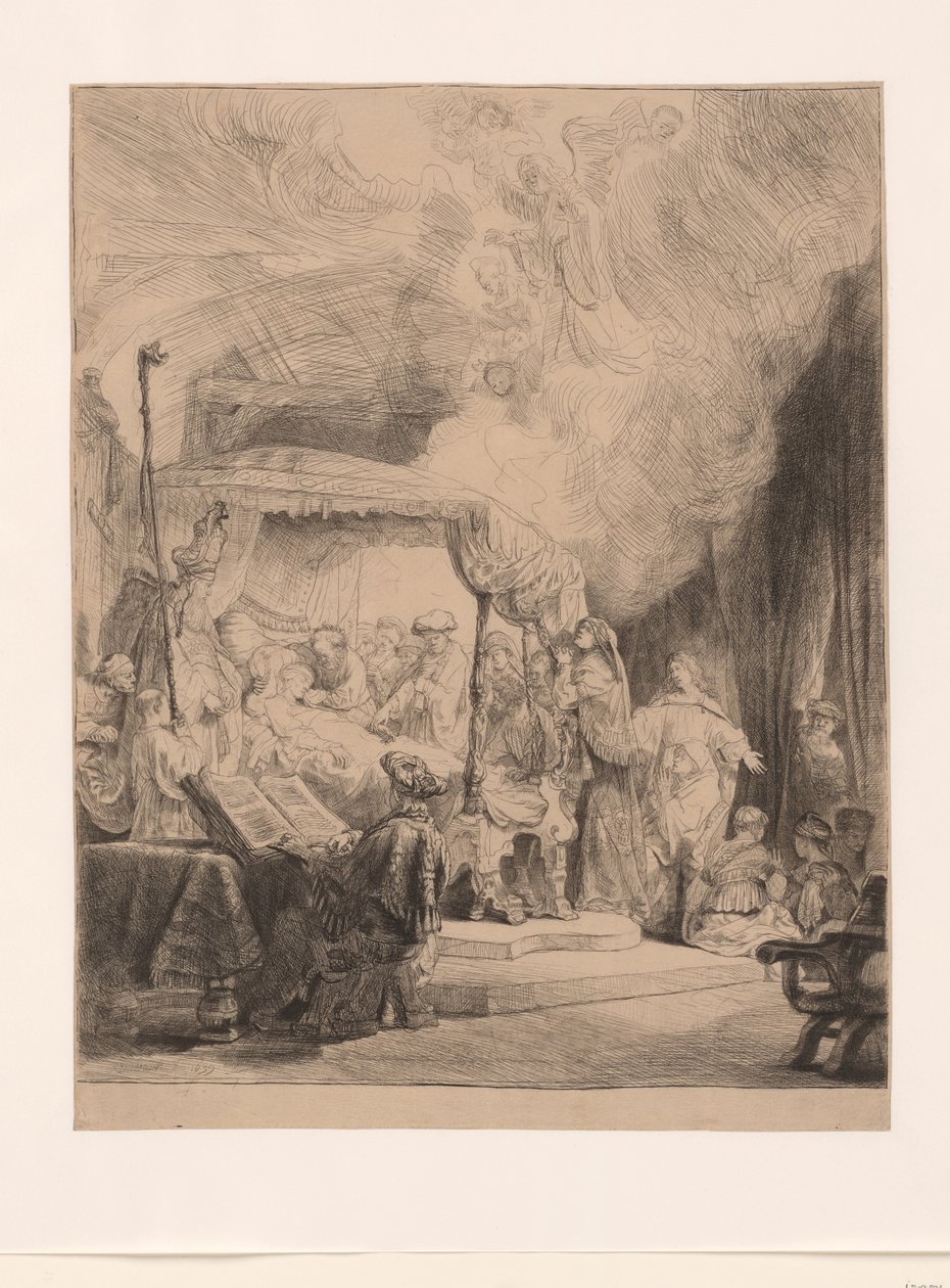 Jomfruens død av Rembrandt van Rijn (signed by artist)