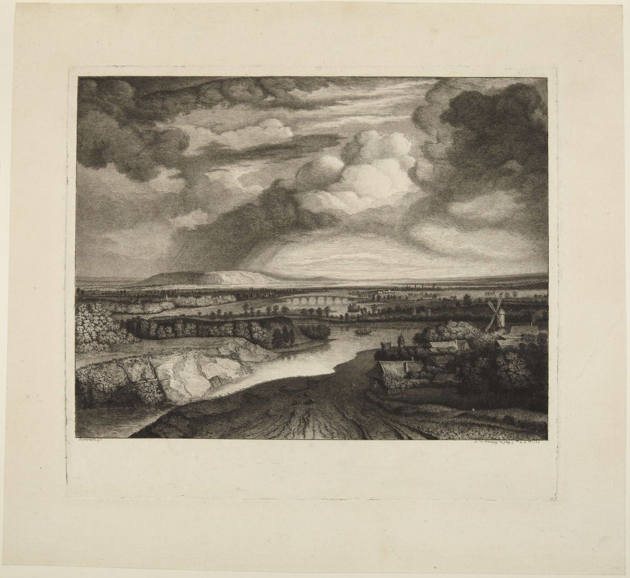 «---- Storm» etter Rembrandt av Rembrandt van Rijn
