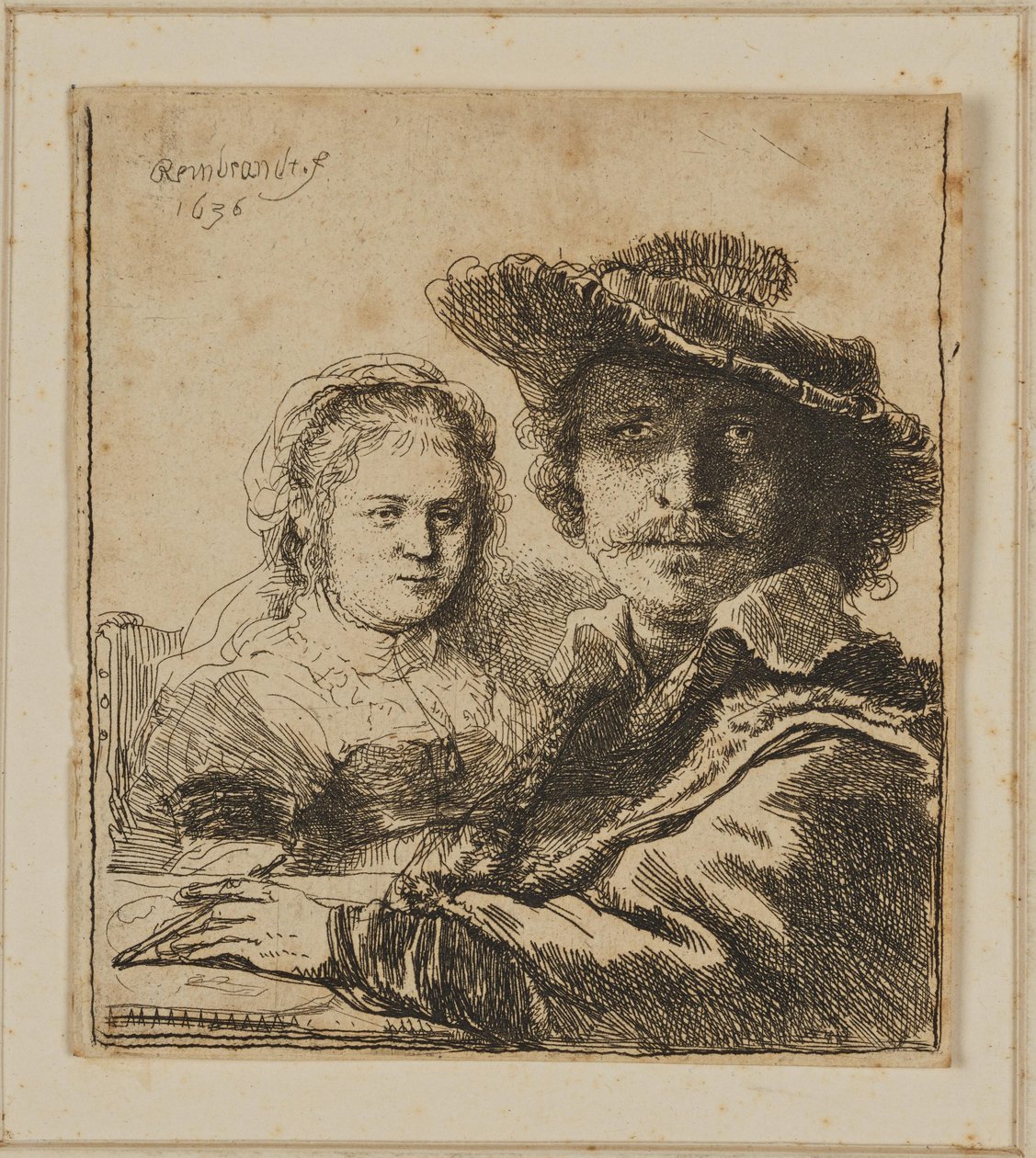 En maler og hans kone av Rembrandt van Rijn