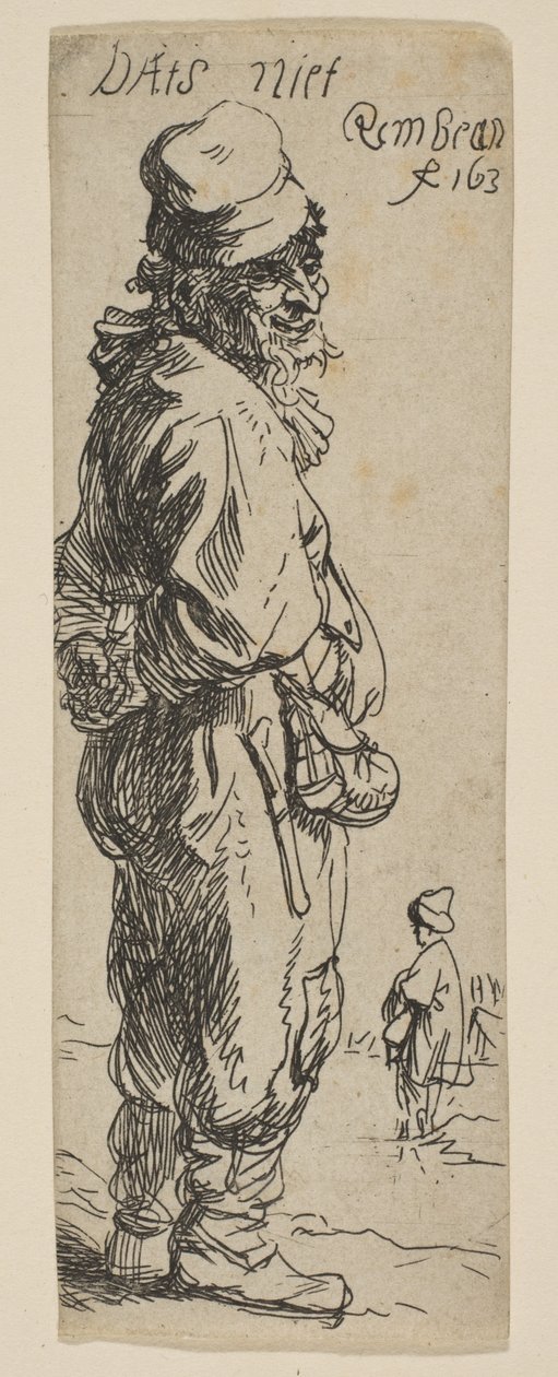 En bonde som svarer: Det er ikke, 1634. av Rembrandt van Rijn