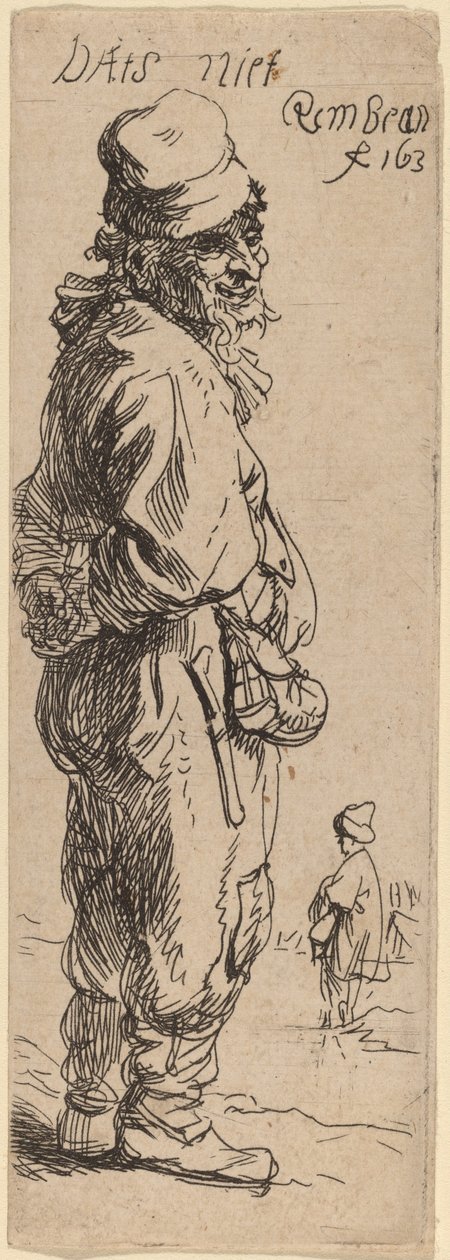 En bonde som svarer: Dats niet Det er ingenting, 1634. av Rembrandt van Rijn