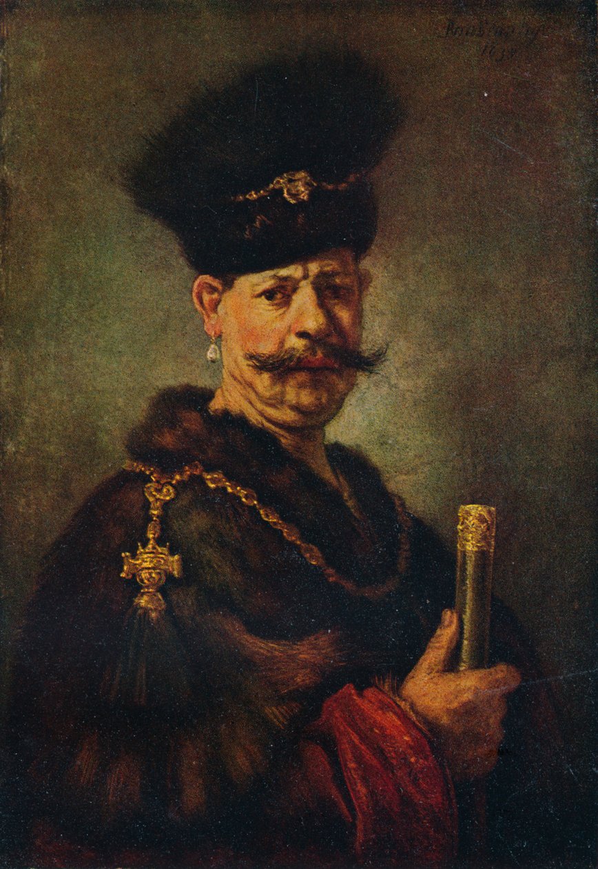 En polsk adelsmann, 1637 av Rembrandt van Rijn