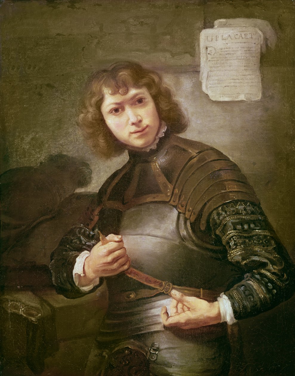 En ung mann i rustning av Rembrandt van Rijn