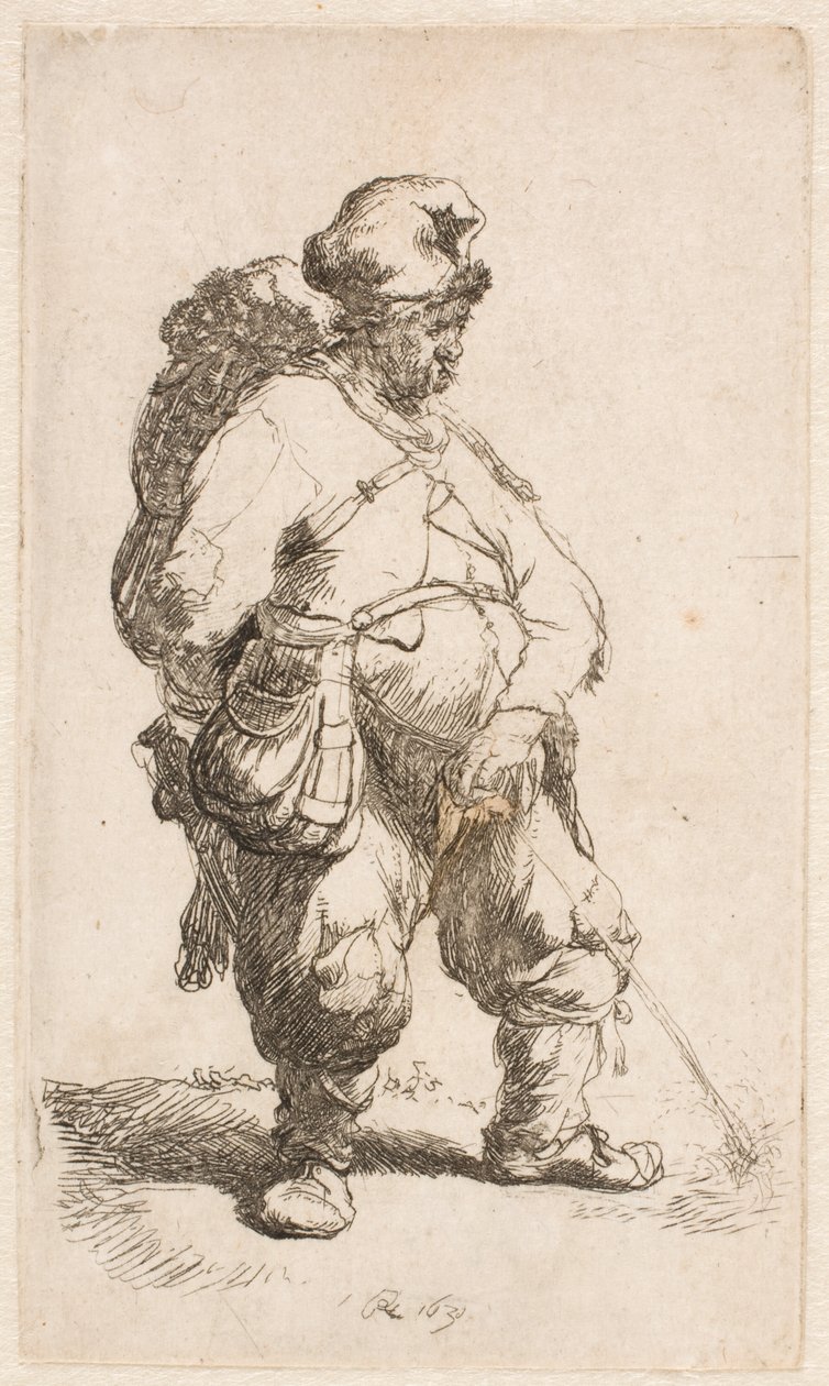En mann som tisser av Rembrandt van Rijn