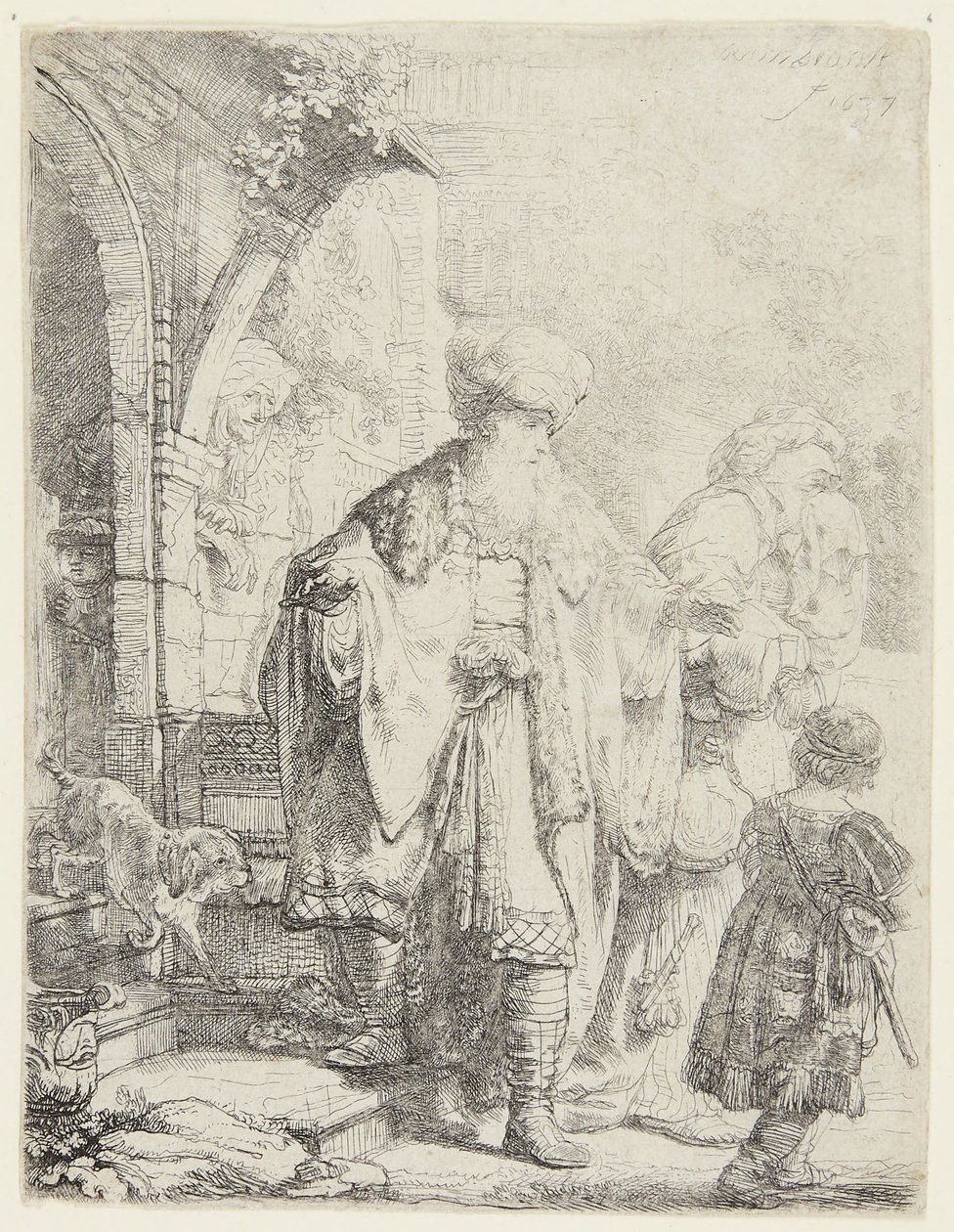 Abraham forviser Hagar og Ismael av Rembrandt van Rijn