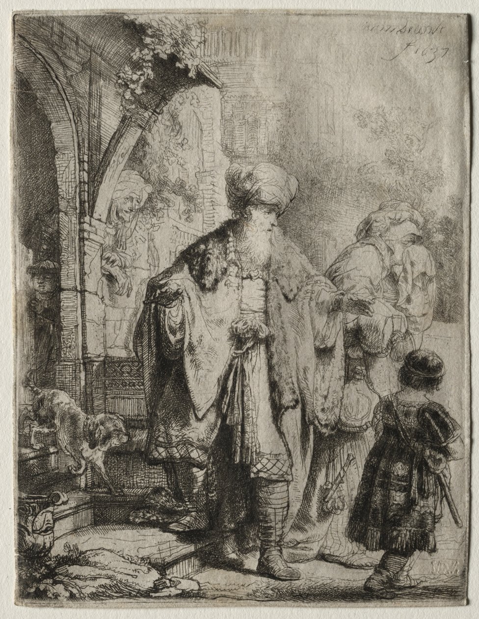 Abraham driver ut Hagar og Ismael av Rembrandt van Rijn