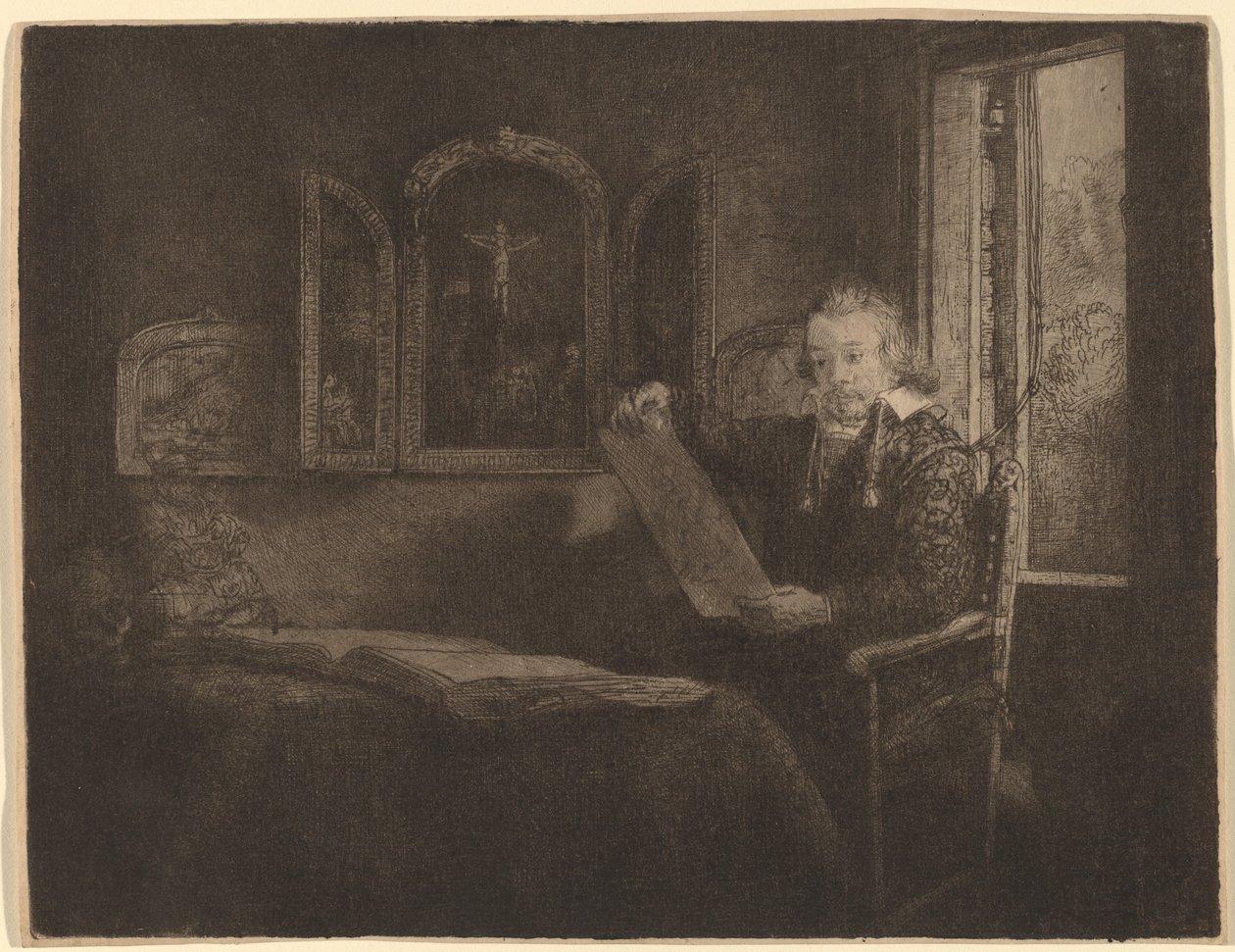 Abraham French av Rembrandt van Rijn