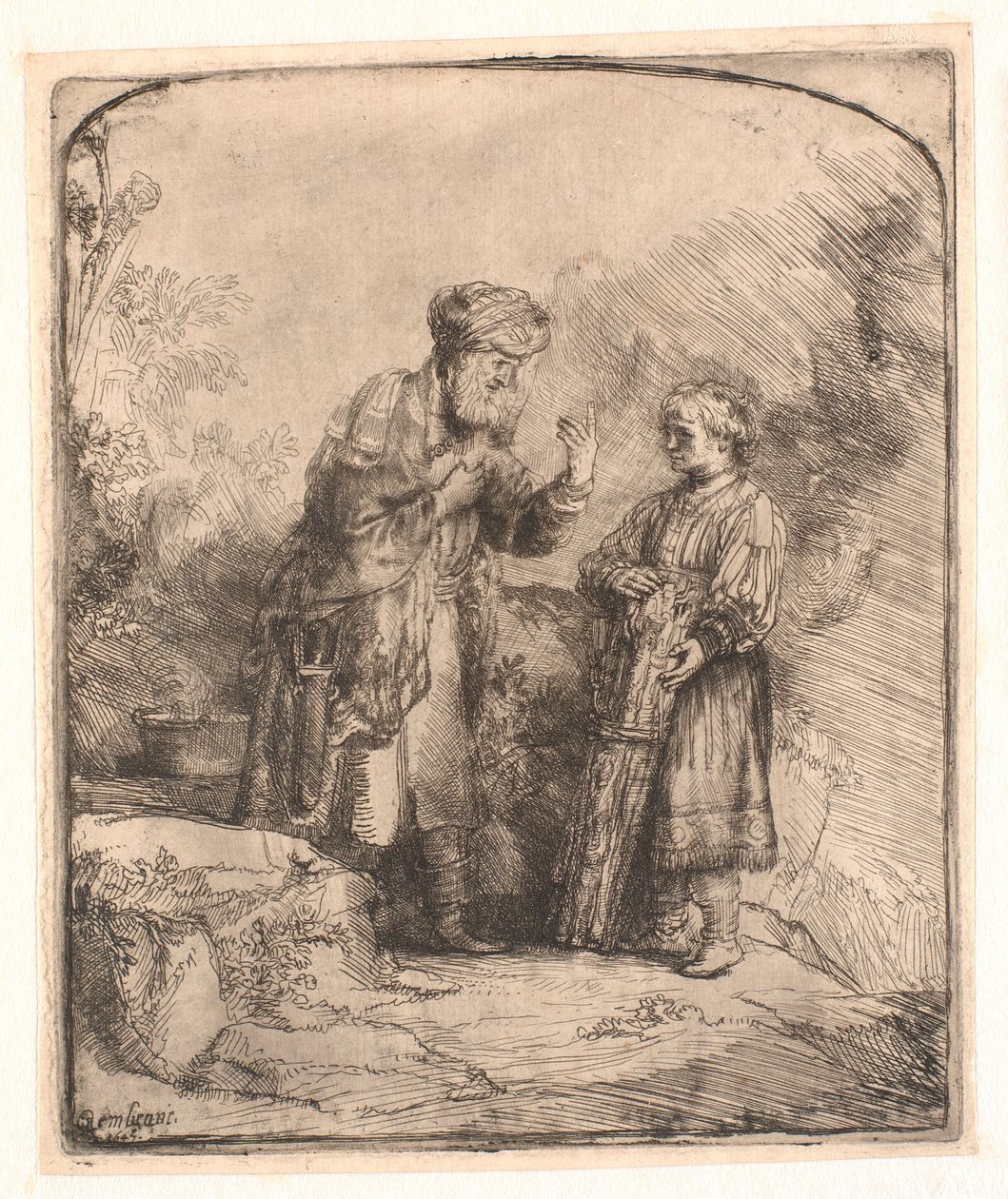 Abraham og Isak av Rembrandt van Rijn