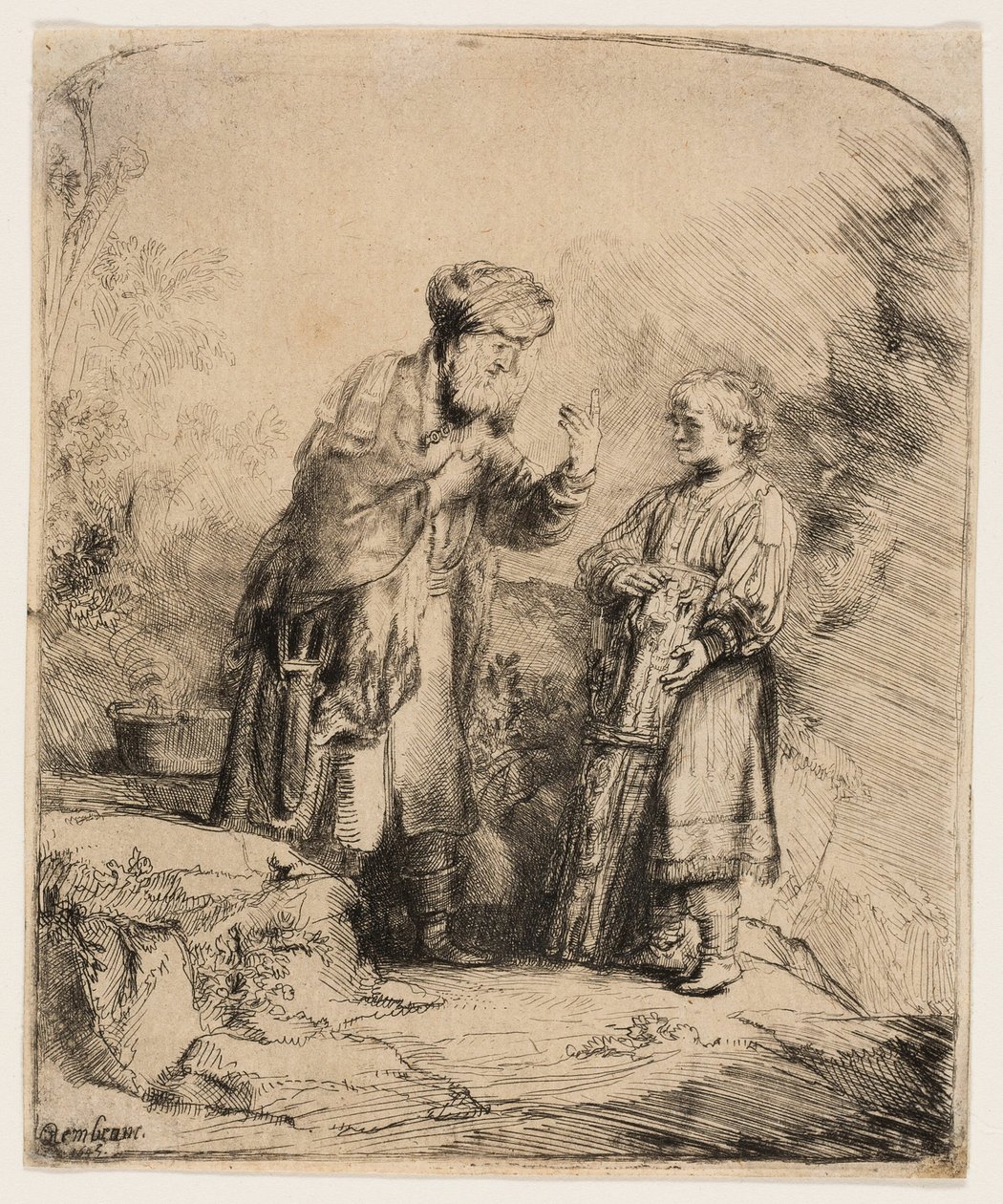 Abraham og Isak av Rembrandt van Rijn