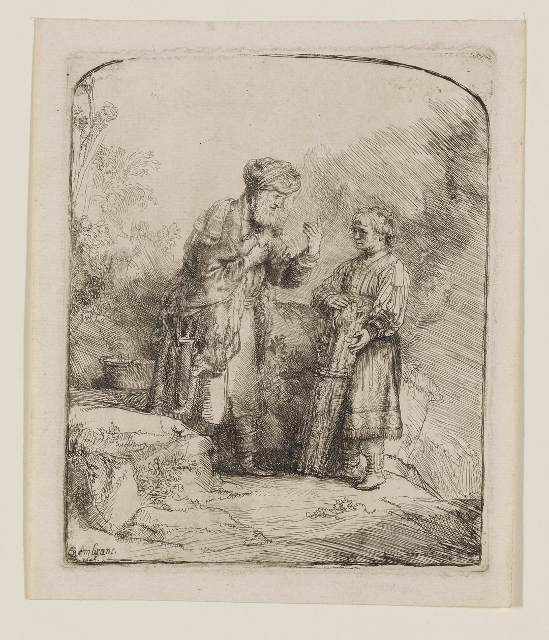 Abraham og Isak av Rembrandt van Rijn