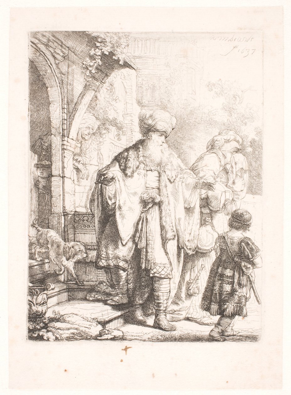 Abraham driver ut Hagar og Ismael av Rembrandt van Rijn