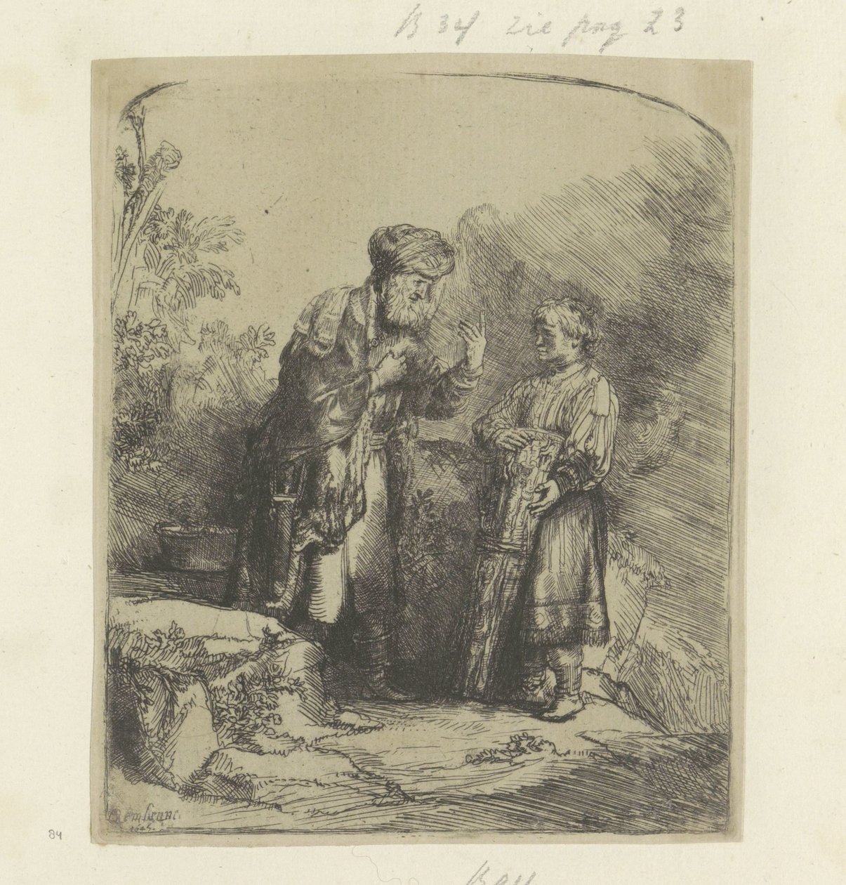 Abraham i Izak Samling av åttifem originaltrykk (serietittel) av Rembrandt van Rijn