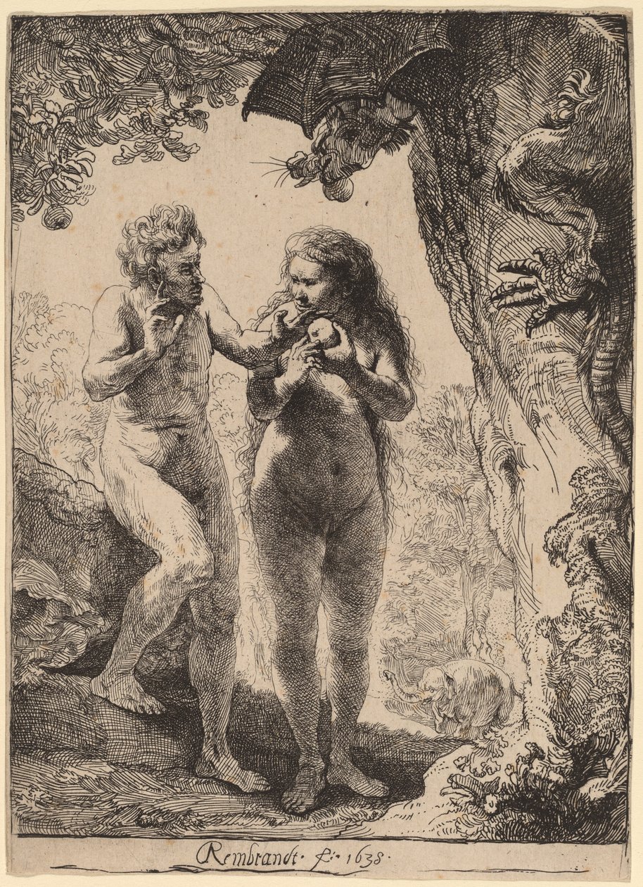 Adam og Eva av Rembrandt van Rijn