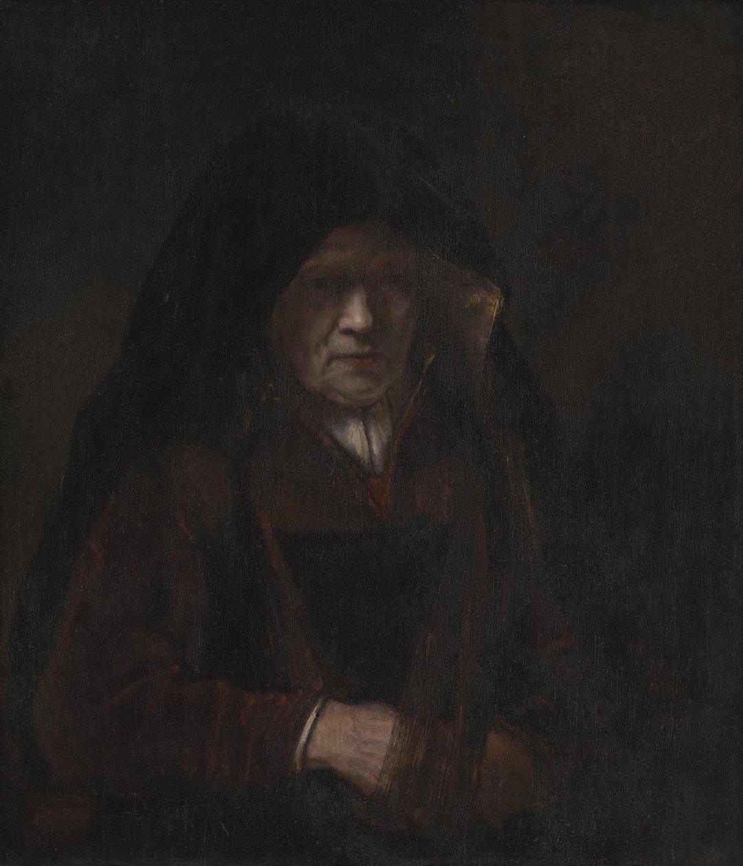 En gammel dame av Rembrandt van Rijn