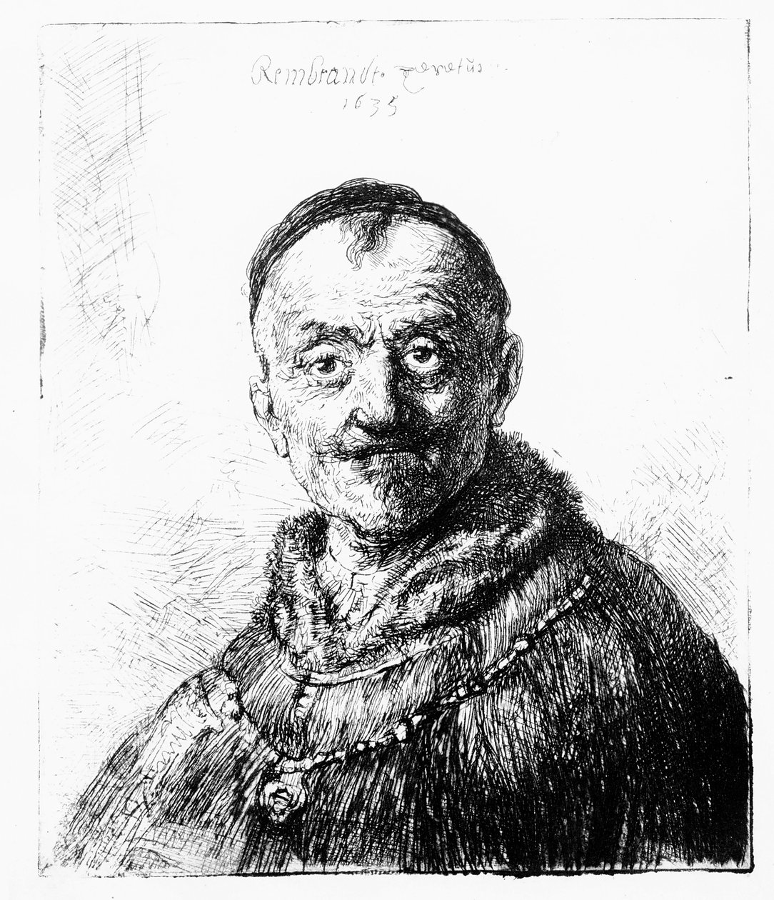 Et orientalsk hode, 1635 av Rembrandt van Rijn