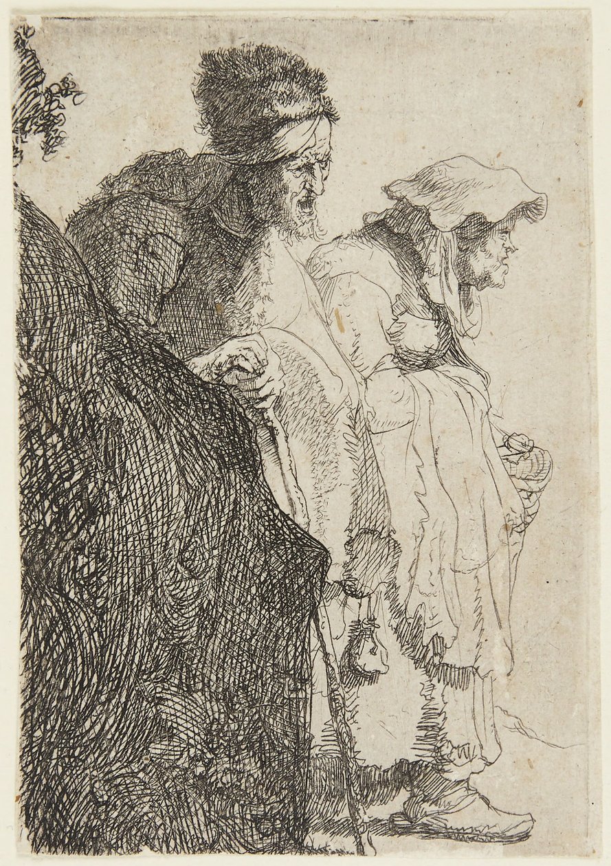 Tiggermannen og tiggerkvinnen av Rembrandt van Rijn