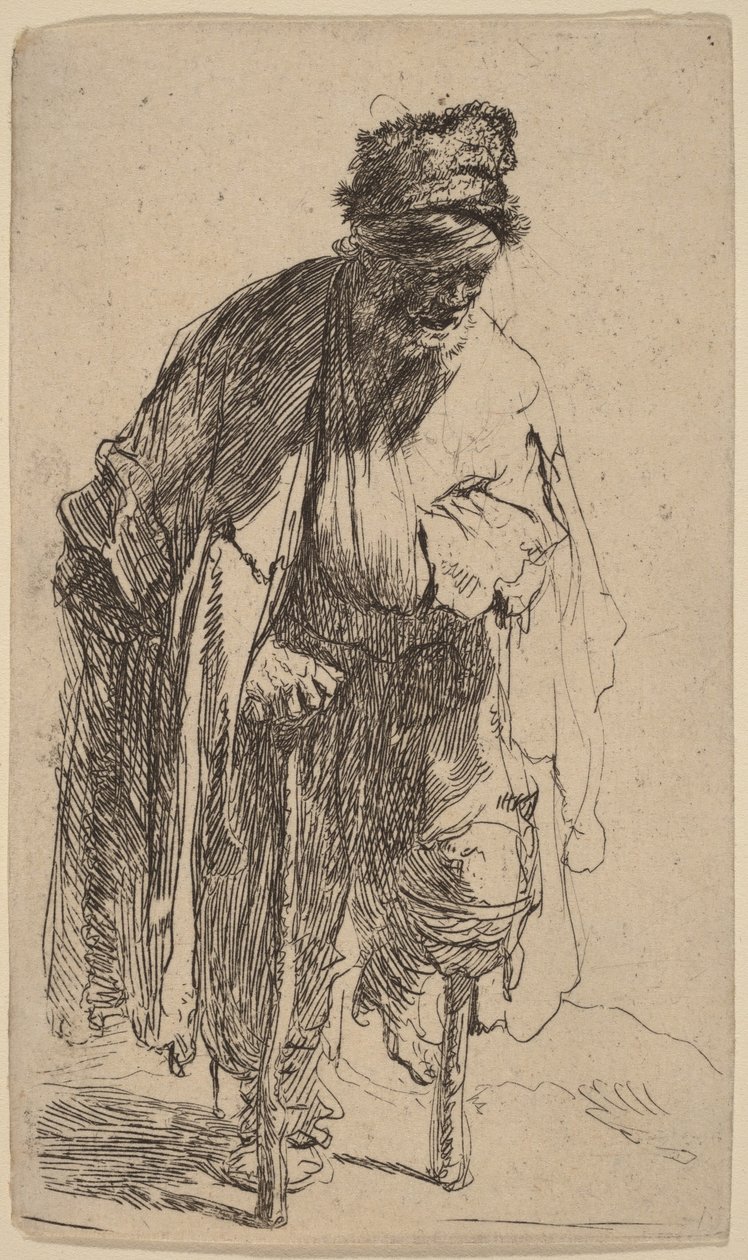 Tigger med trebein av Rembrandt van Rijn