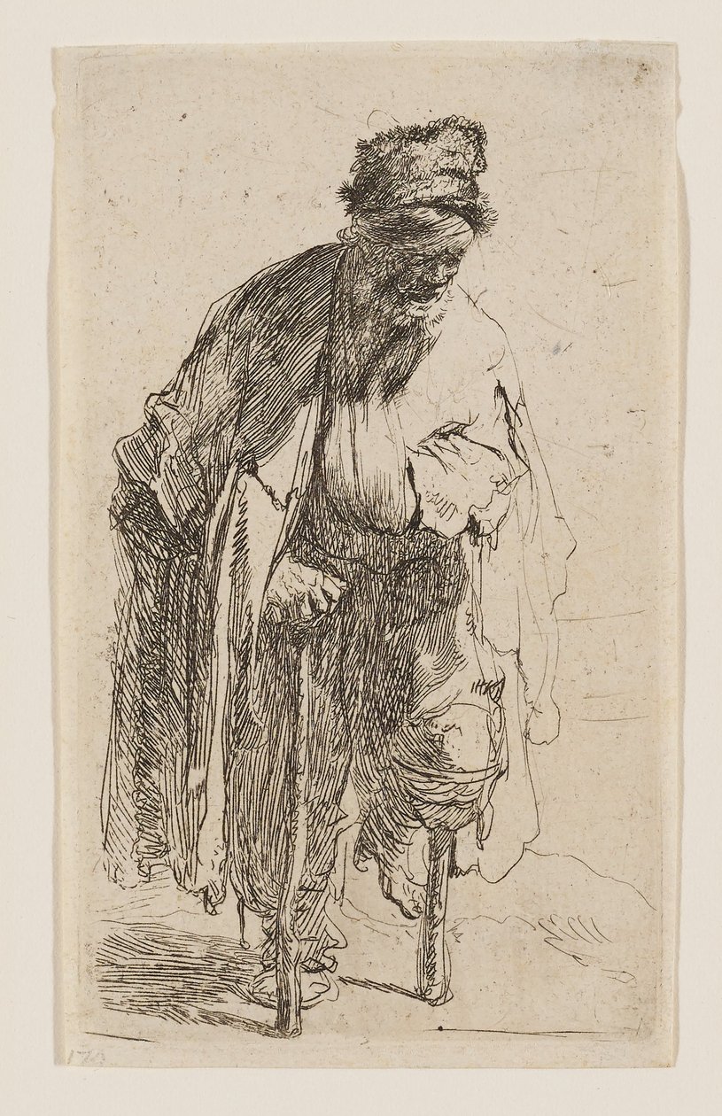 Tigger med trebein av Rembrandt van Rijn