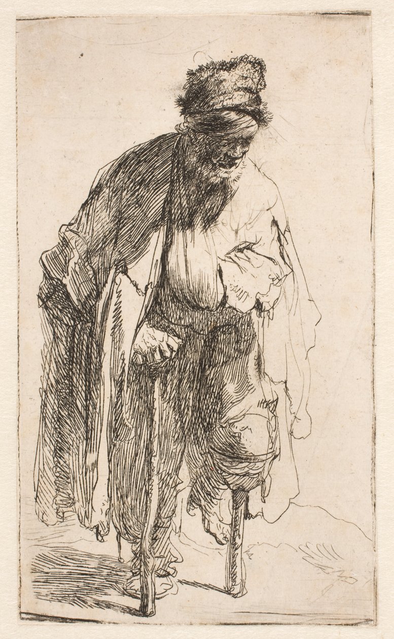 Tigger med trebein av Rembrandt van Rijn