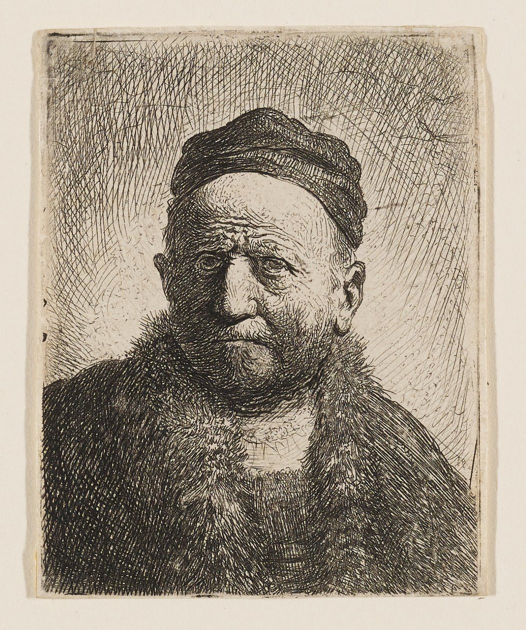 Byste av en mann (Rembrandts far?) av Rembrandt van Rijn