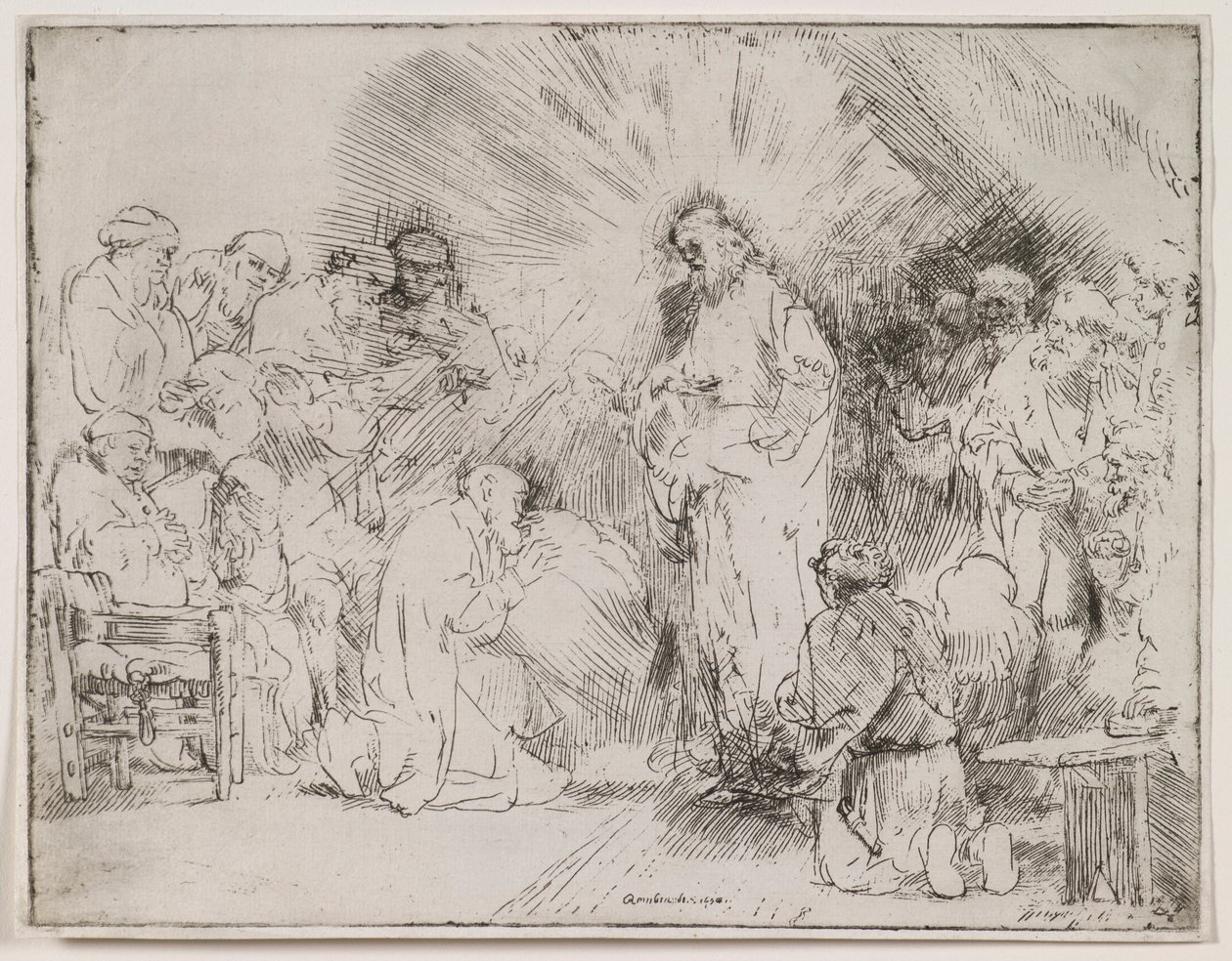 Kristus viser seg for apostlene av Rembrandt van Rijn