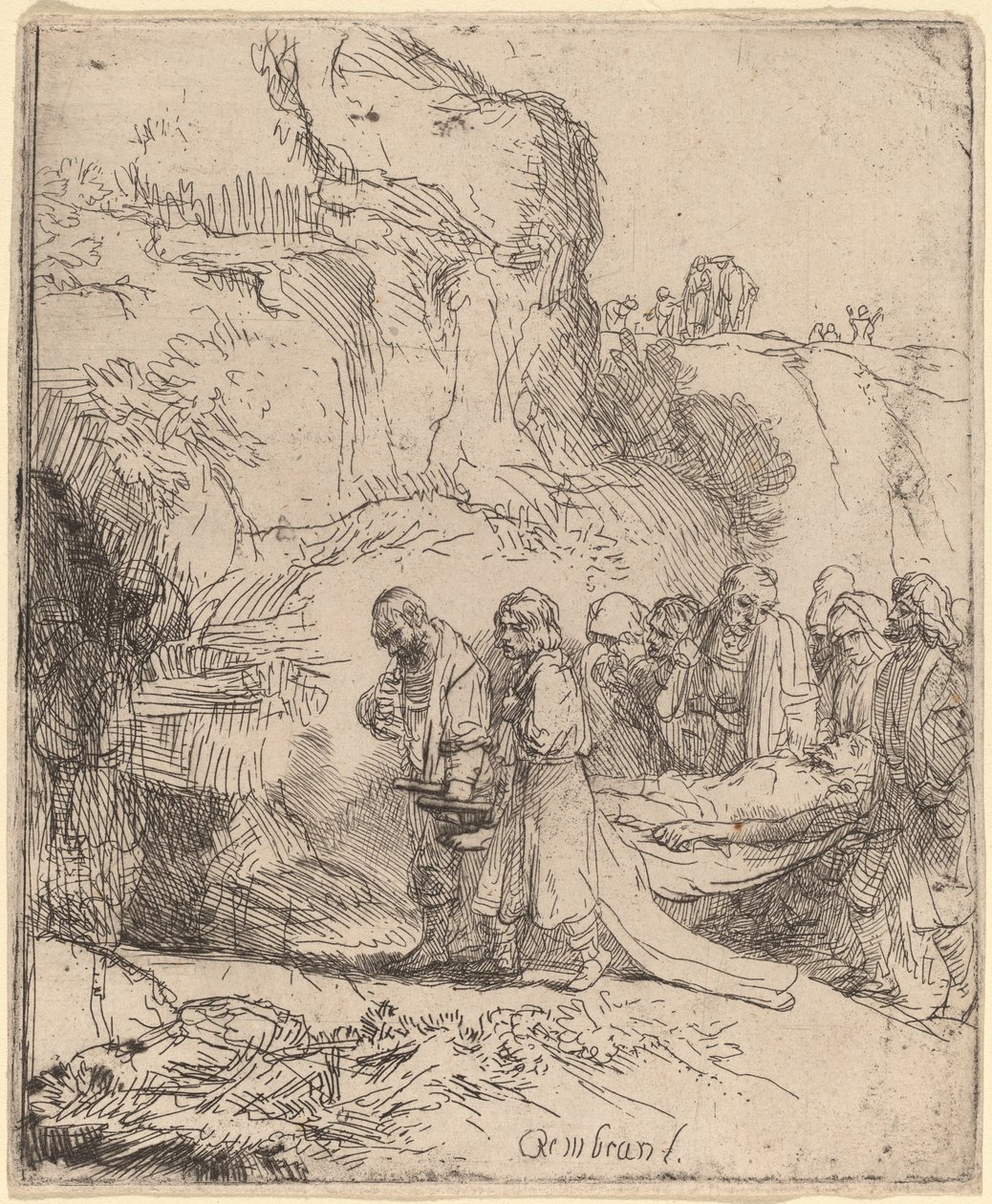 Kristus båret til graven av Rembrandt van Rijn