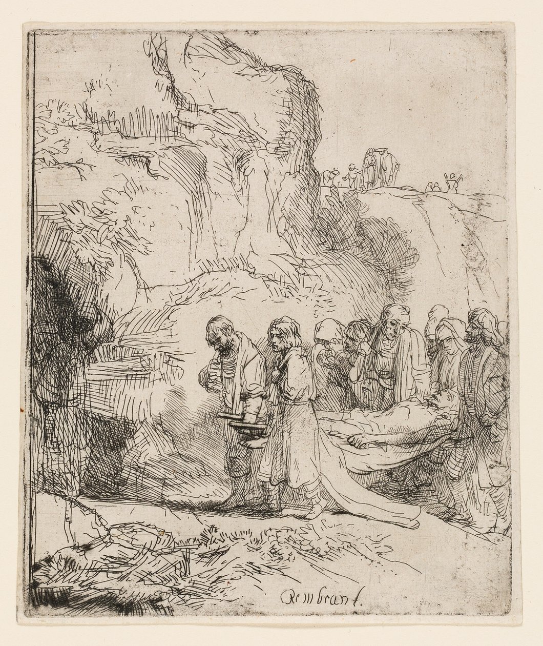Kristus båret til graven av Rembrandt van Rijn