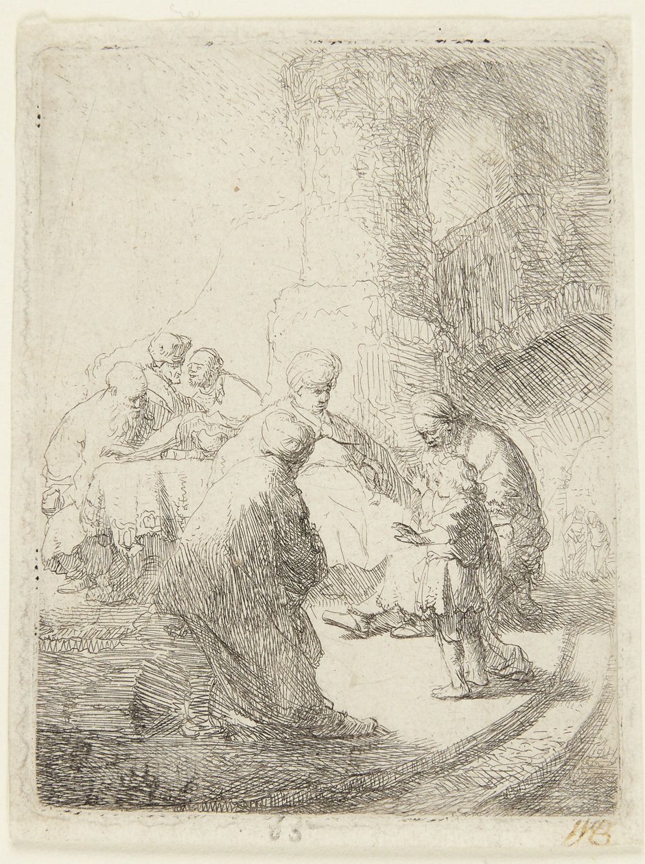 Kristus i diskusjon med de skriftlærde av Rembrandt van Rijn