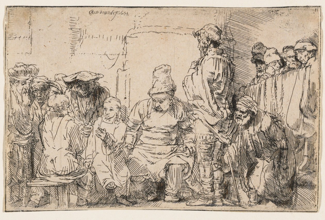 Kristus i diskusjon med de skriftlærde av Rembrandt van Rijn