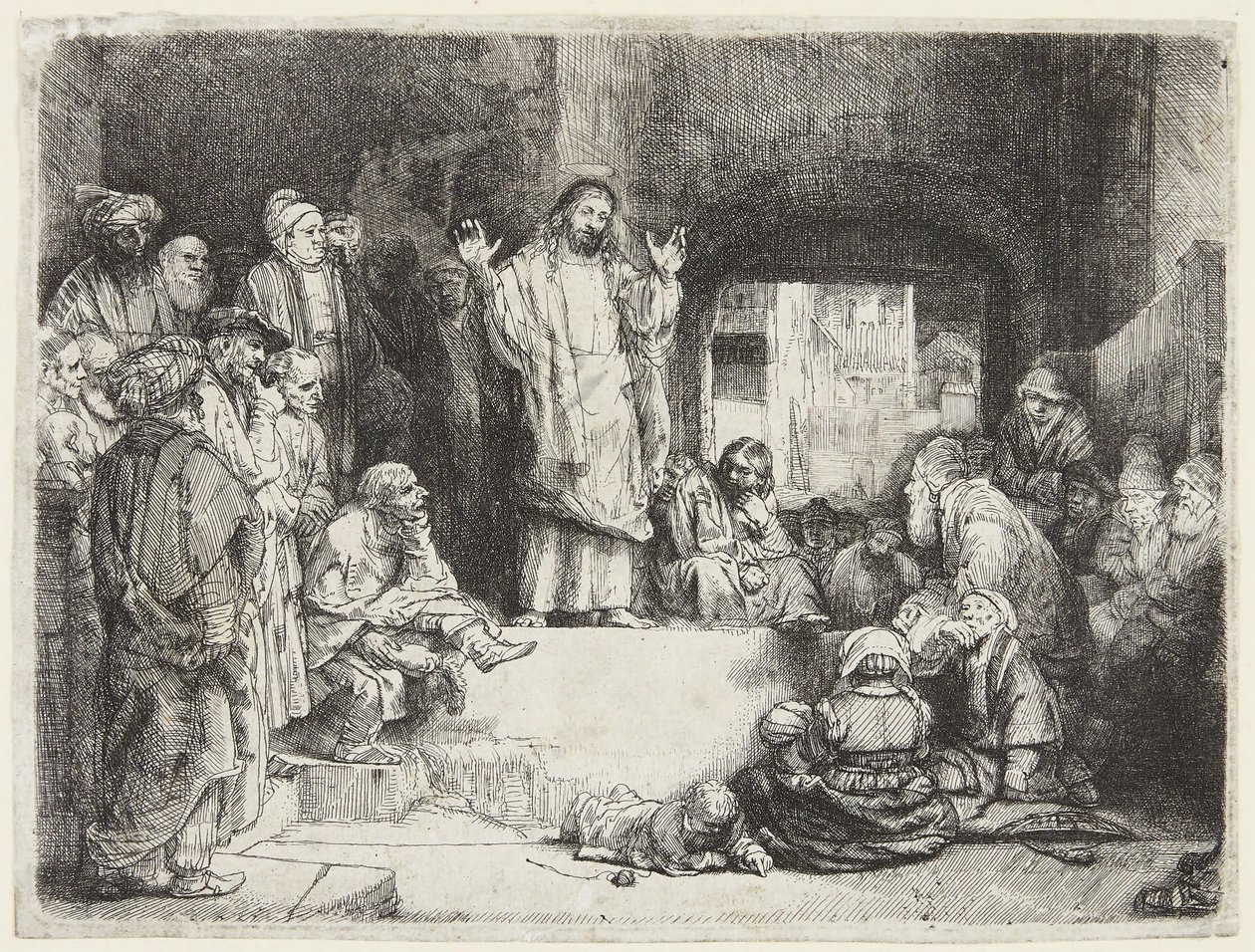 Kristus forkynner av Rembrandt van Rijn