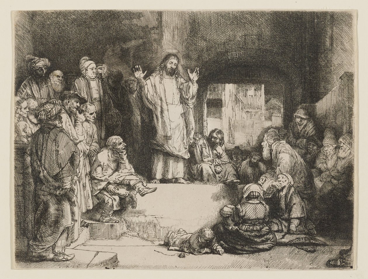 Kristus forkynner av Rembrandt van Rijn