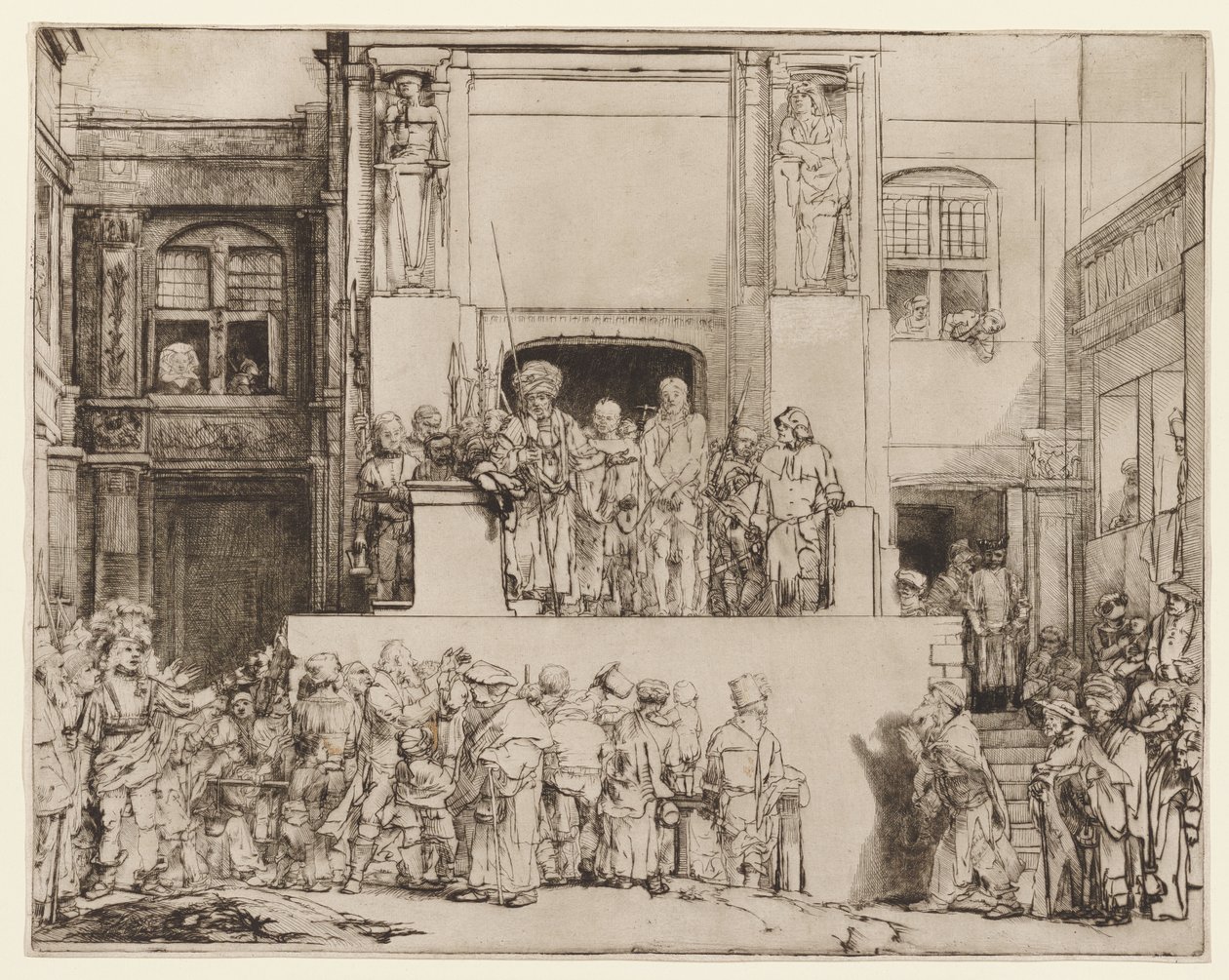 Kristus blir presentert for folket (Ecce Homo) av Rembrandt van Rijn