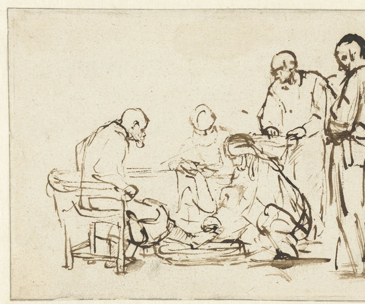 Kristus vasker disiplenes føtter av Rembrandt van Rijn