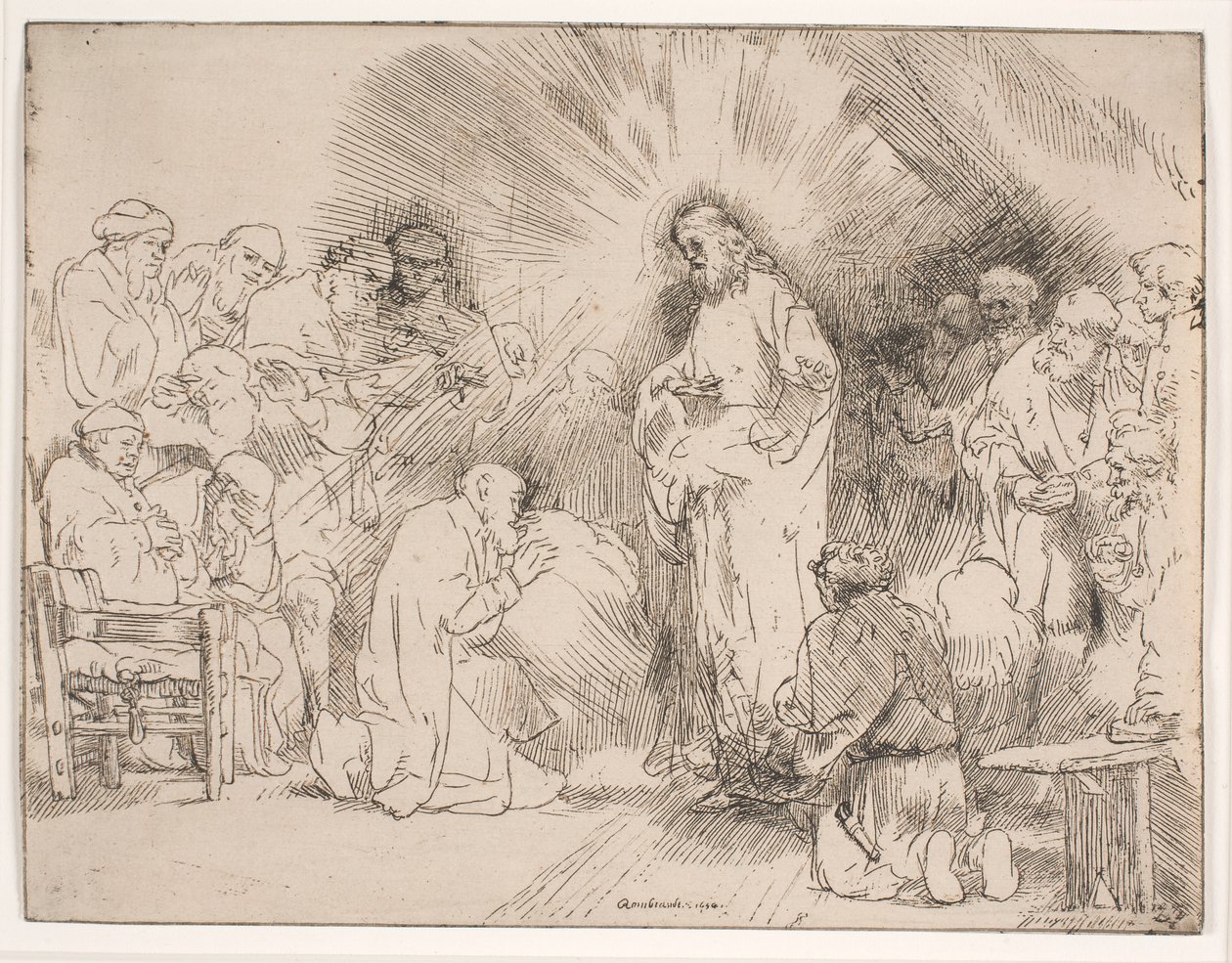 Kristus viser seg for apostlene av Rembrandt van Rijn