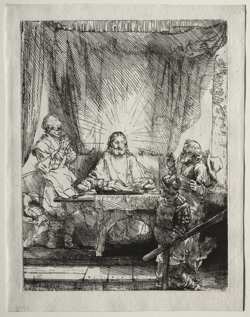 Kristus i Emmaus: Det store bildet av Rembrandt van Rijn