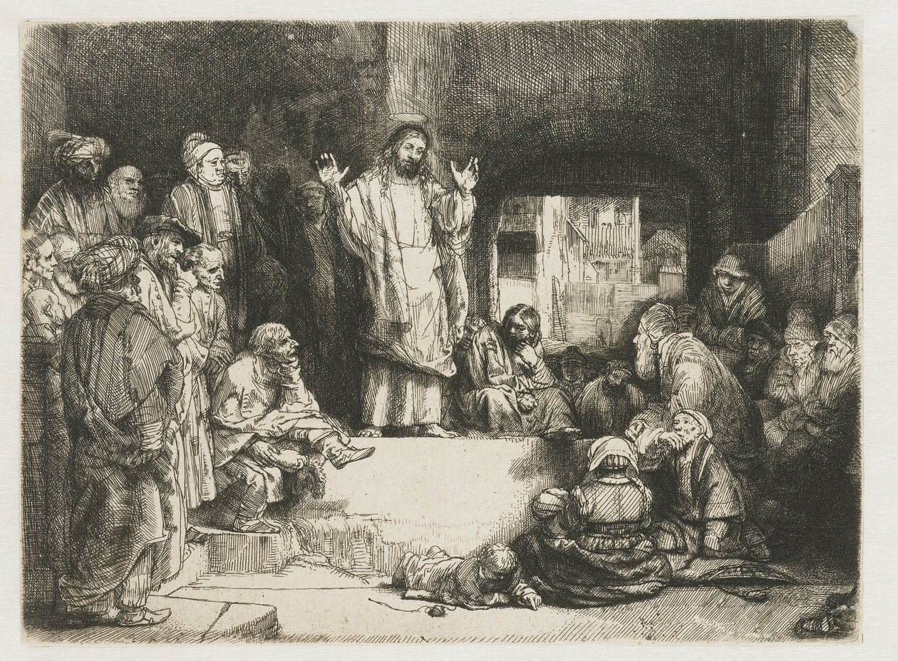 Kristus som forkynner («Den lille graven») av Rembrandt van Rijn