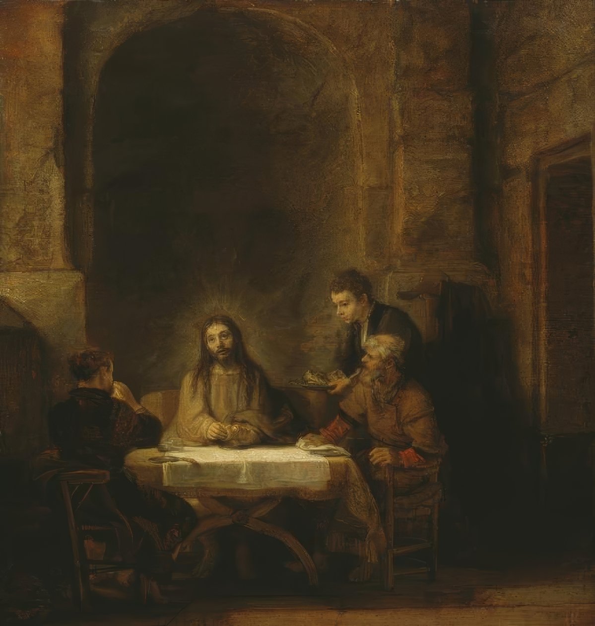 Kristus og Emmaus-disiplene av Rembrandt van Rijn